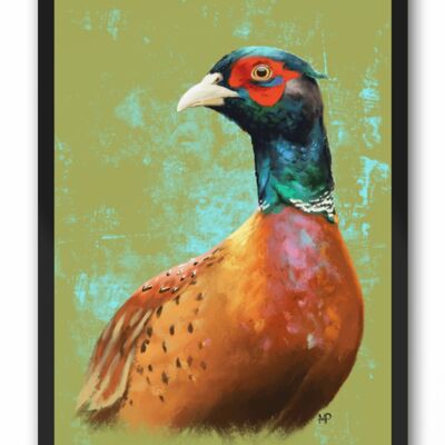 Pheasant Bird Art Print & Canvas - A3 Print (297 x 420mm)