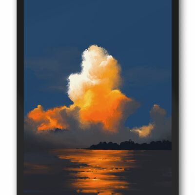 Tranquil Sunset Scenery Art Print & Canvas - A4 Print (210 x 297mm)