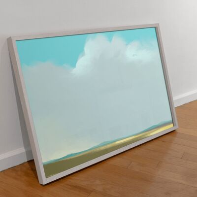 Desert Plain Scenery Art Print & Canvas - A3 Print (297 x 420mm)