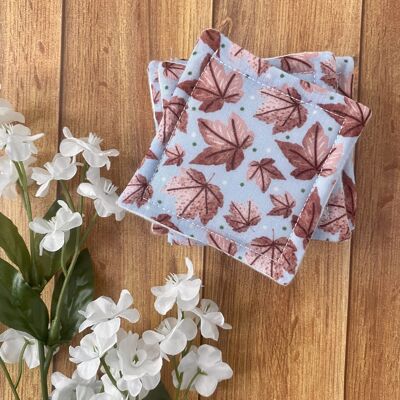 Pink Leafy Reusable Skincare Pads