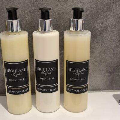 Bagnoschiuma, shampoo e balsamo alla citronella - balsamo