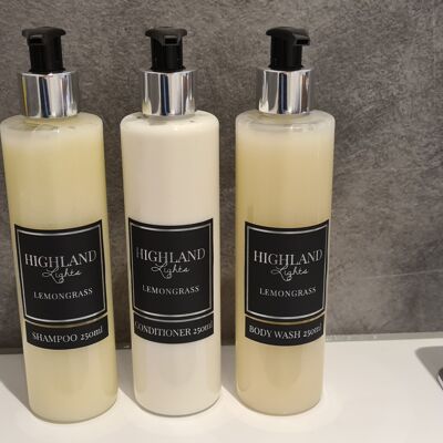 Lemongrass Body Wash, Shampoo & Conditioner - Shampoo