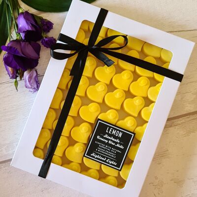 Lemon Wax Melt Hearts