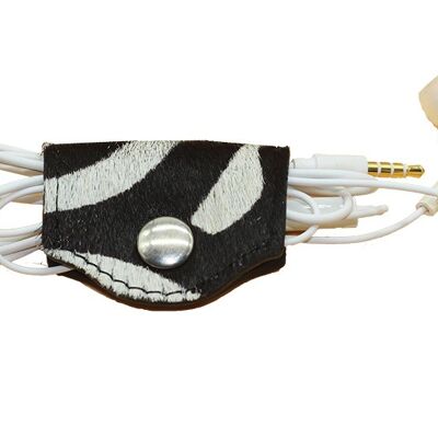 Zebra earphone holder