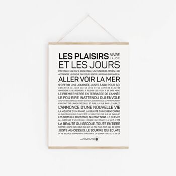 Affiche Les plaisirs et les jours - A2