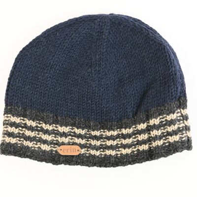 PK1119 Cappello pullon a coste Navy