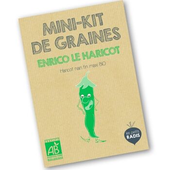 Mini kit de graines BIO d'Enrico le haricot 1