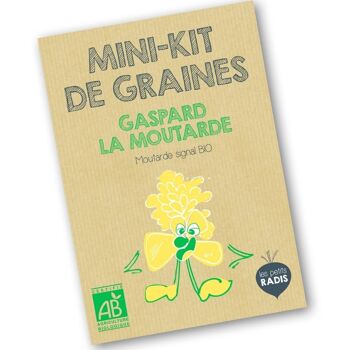 Mini kit de graines BIO de Gaspard la moutarde 1