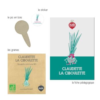 Mini kit de graines BIO de Claudette la ciboulette 4