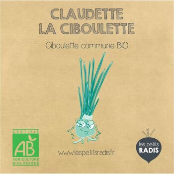 Mini kit de graines BIO de Claudette la ciboulette 2