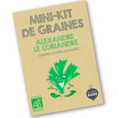 Mini kit de graines BIO d'Alexandre la coriandre
