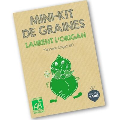 Mini kit de semillas orgánicas de Laurent el orégano