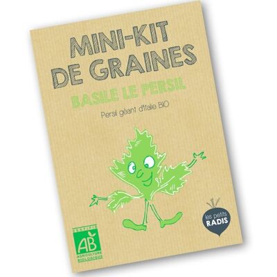 Mini kit de graines BIO de Basile le persil