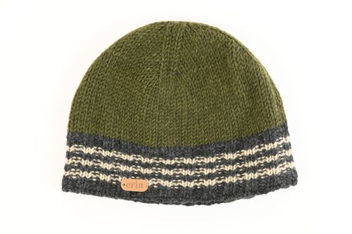 PK1119 Rib Pullon Hat Green