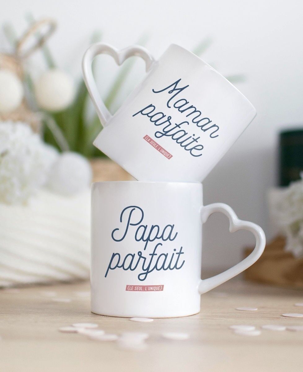 Tazza in ceramica con manico a cuore Papa pafait