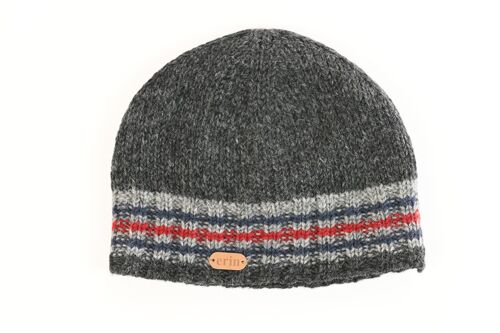 PK1319 Rib Pullon Hat Charcoal/Grey