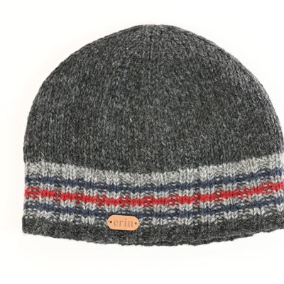 PK1319 Gorro Rib Pullon Carbón/Gris