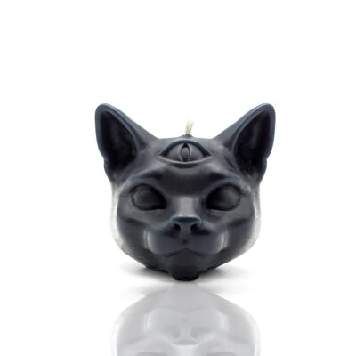 Black mystical cat candle - mini