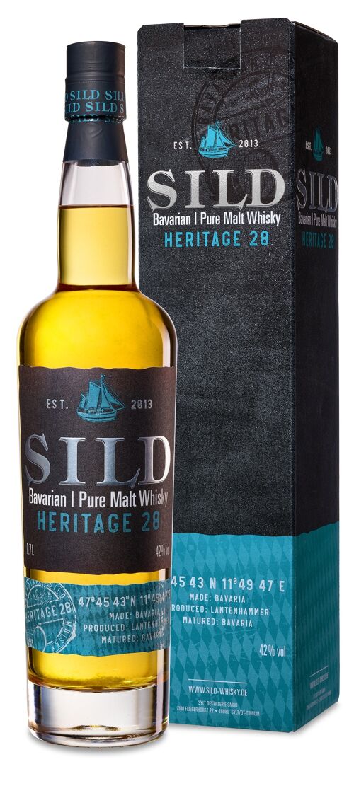 SILD Bavarian Pure Malt Whisky HERITAGE 28 mit 42% 700 ml