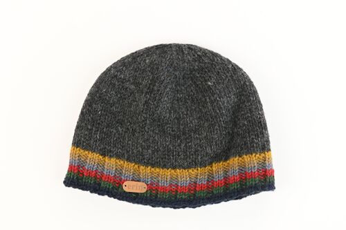 PK1811 Rib Pullon Hat Charcoal