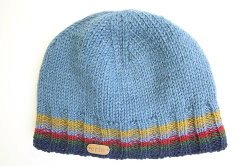 PK1811 Rib Pullon Hat Denim Blue