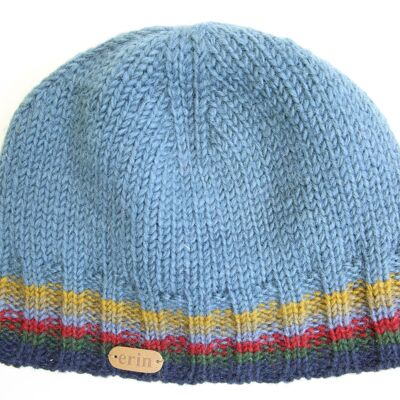 PK1811 Rib Pullon Hat Denim Blue