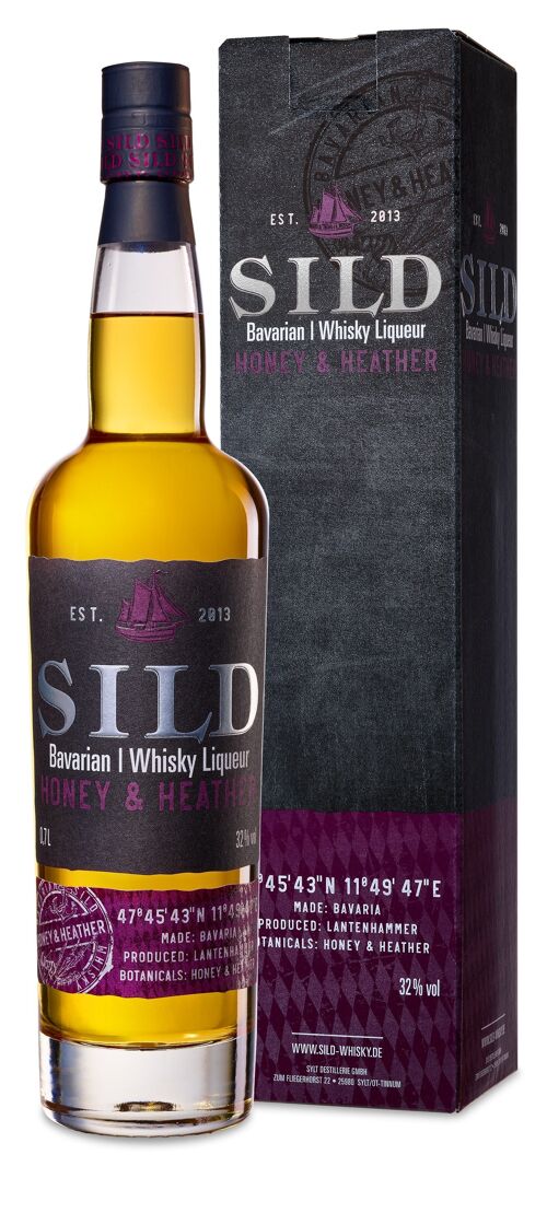 SILD Bavarian Whisky Liqueur Honey & Heather 32% 700 ml