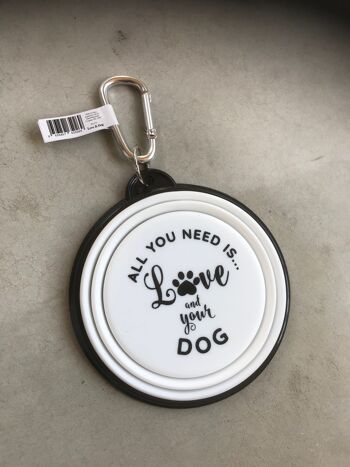 Tout ce dont vous avez besoin est l'amour et un bol pour chien 1