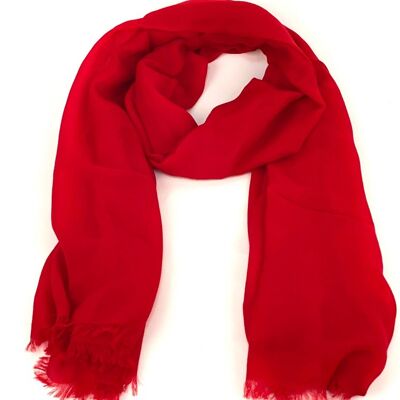 Cashmere wool scarf 100x200 cm 8.1 racing red