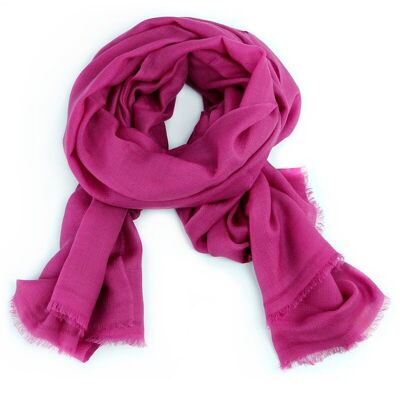 Cashmere scarf 100x200 cm ultrasoft & light, fuchsia