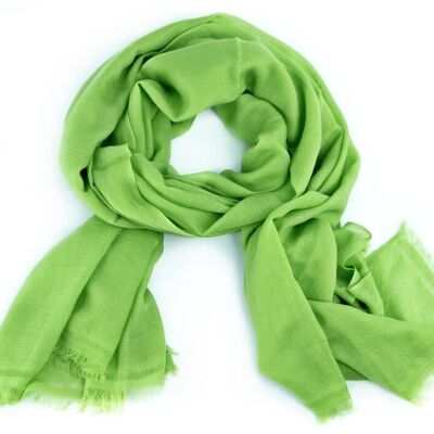 Cashmere wool scarf 100x200 cm 8.1 lime