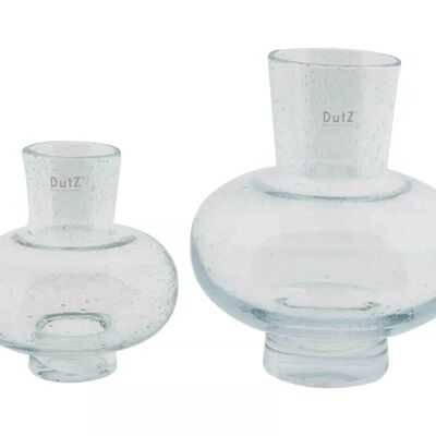 DutZ MODEST Vase with Bubbles from Mouth Blown Glass CLEAR (1530083)