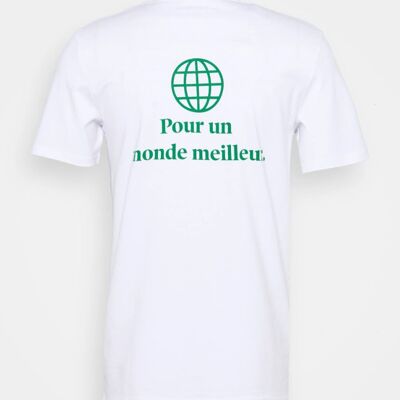 T-shirt Offwhite Pour un monde meilleur.