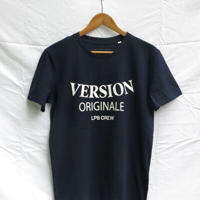 T-shirt Bleu Navy Version Originale. LPB Crew.