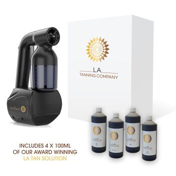 Tan.Handy Spray Tan Machine, comprend une solution de bronzage LA avec prise UE 1