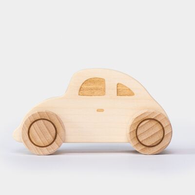 Wooden Car Beetle - Natural