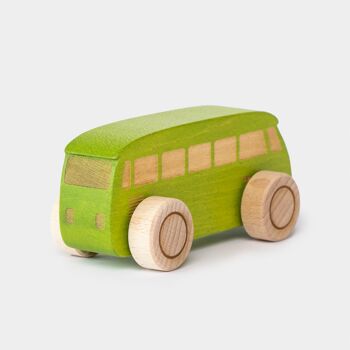Autobus en bois - Vert 3