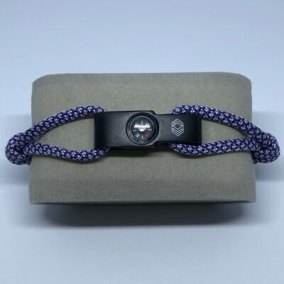 Bracelet CAP 2 Violet et Blanc
