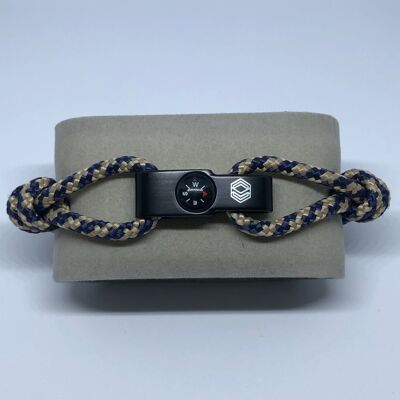 Bracciale CAP 2 Beige e Blu Navy