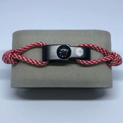 CAP 2 Red and White Strap
