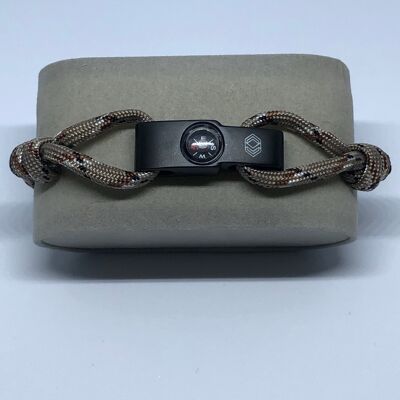 Bracelet CAP 2 Beige, Marron et Noir