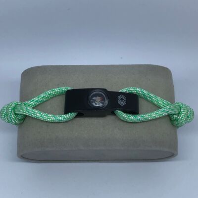 CAP 2 Green and White Strap