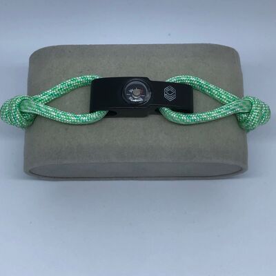 CAP 2 Green and White Strap