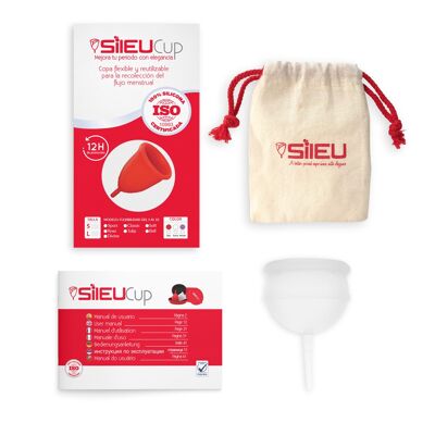 Sileu Bell Menstrual Cup, Transparent Color