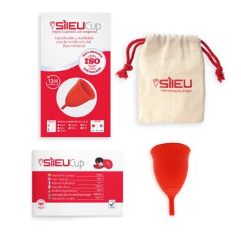 Coupe menstruelle Sileu Tulip, rouge