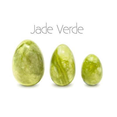 Sileu Kegel - Pelvic Floor Trainer for Kegel Exercises with Set of 3 Semi-Precious Stones - Jade
