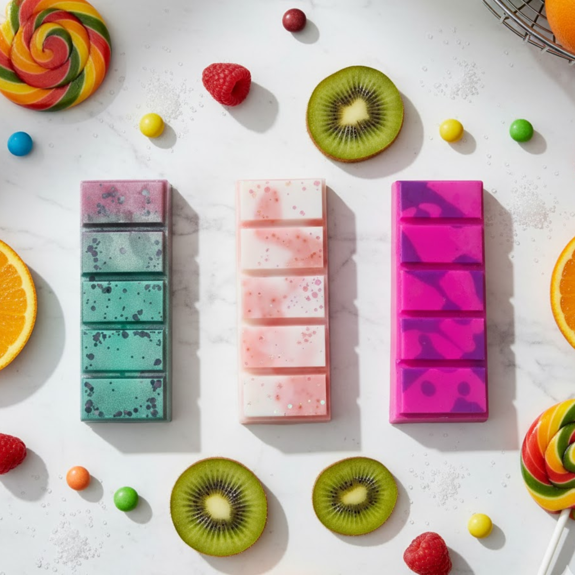 50 x Fruit & Sweet Scented Wax Melts Snap Bar Bundle