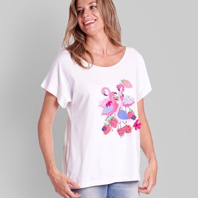 T-Shirt Mix Flamants Roses