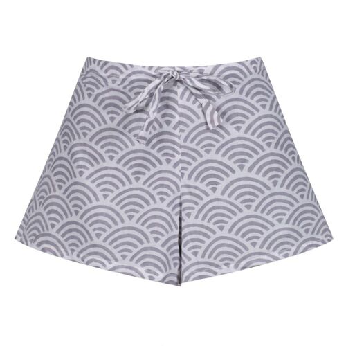 Women's Cotton Shorts - Rainbow Grey - S-M (UK 8-12 approx)