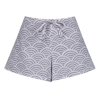 Women's Cotton Shorts - Rainbow Grey - S-M (UK 8-12 approx)